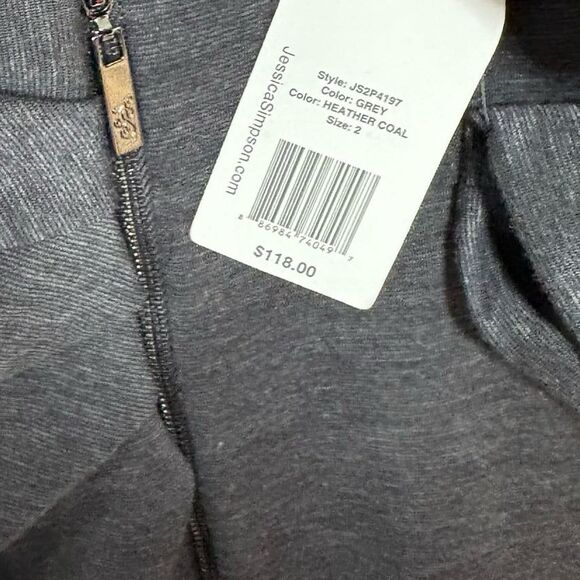 Jessica Simpson Gray 3/4 Sleeve Dress Size 2‎ - Picture 4 of 7